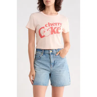 Junk Food Cherry Coke Graphic T-shirt In Pink