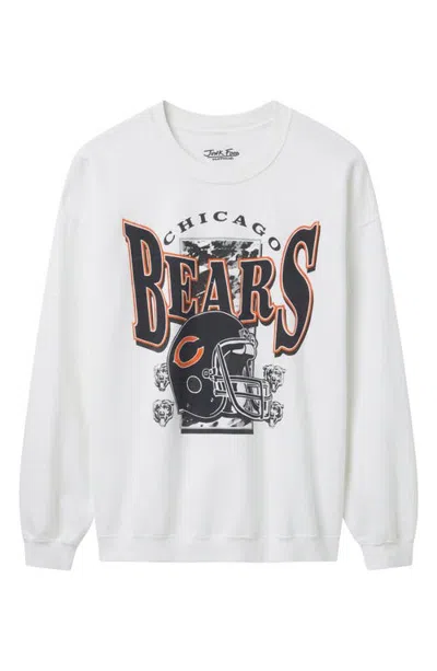 Junk Food Chicago Bears Conversion Crewneck Sweatshirt In White