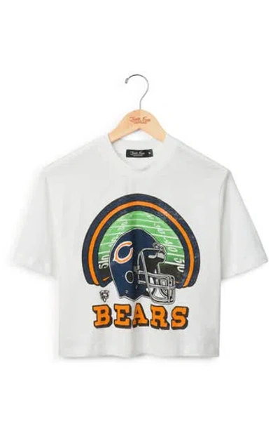 Junk Food Chicago Bears Graphic Cropped T-shirt In White