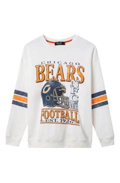 Junk Food Chicago Bears Graphic Oversized Sweatshirt In Vintage White