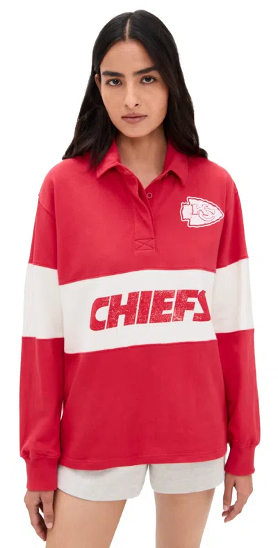 Junk Food Chiefs Rugby Shirt Licorice/white In Red