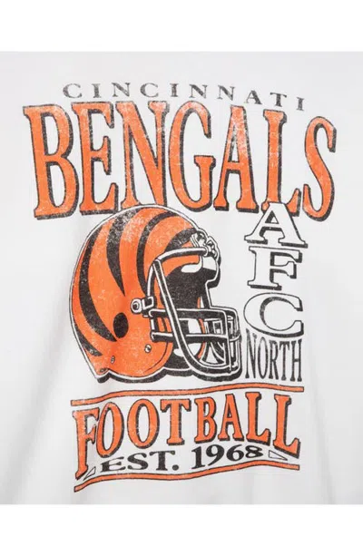 Junk Food Cincinnati Bengals Oversize Graphic Sweatshirt In Vintage White