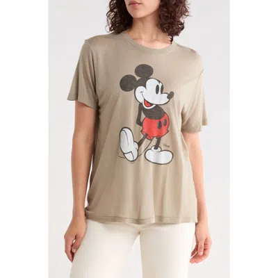 Junk Food Classic Mickey Mouse Graphic T-shirt In Gray