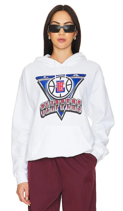 Junk Food Clippers Triangle Hoodie In White