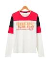 Junk Food Clothing 49ers Zone Blitz Long Sleeve Tee In Sugar/licorice/true Black