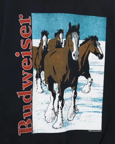 Junk Food Clothing Budweiser Clydesdale Flea Market Fleece In Black