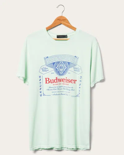 Junk Food Clothing Budweiser Label Vintage Tee In Blue