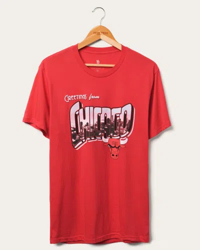 Junk Food Clothing Bulls Nba Postcard Tee In Red