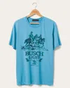 Junk Food Clothing Busch Light Vintage Tee In Blue