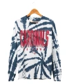 Junk Food Clothing Cardinals Game Time Tie Dye Long Sleeve Tee In True Black Tie-dye