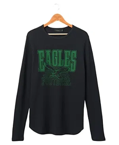 Junk Food Clothing Eagles Classic Thermal Tee In True Black