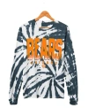 JUNK FOOD CLOTHING EAGLES GAME TIME TIE DYE LONG SLEEVE TEE