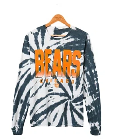 Junk Food Clothing Eagles Game Time Tie Dye Long Sleeve Tee In White