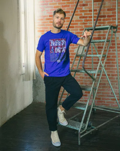 Junk Food Clothing Giants Marvel The Avengers Line Up Tee In Blue