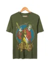 Junk Food Clothing Jimi Hendrix Vintage Tee In Kombu Green