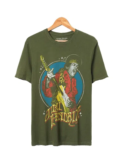 Junk Food Clothing Jimi Hendrix Vintage Tee In Kombu Green
