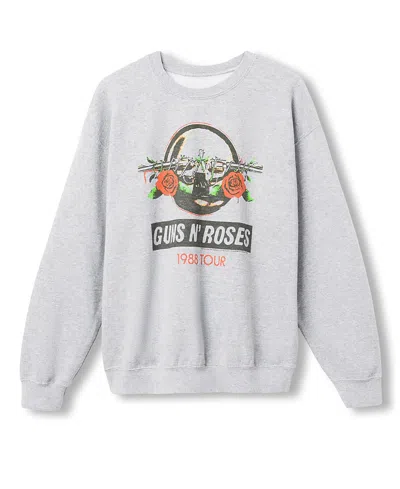 Junk Food Clothing Men's Guns N' Roses 1988 Tour Flea Market Fleece Sweatshirts In Gray