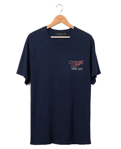 Junk Food Clothing Unisex Miller High Life Sportsman's Club Welcome To The High Life Vintage Tee In Outerspace