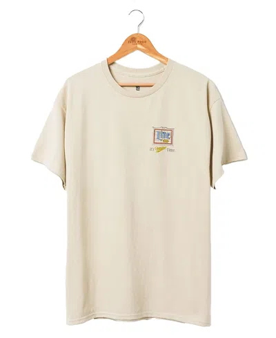 Junk Food Clothing Miller Lite Stain Glass Flea Market Tee In Sand