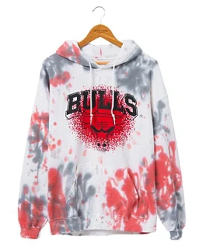 Junk Food Clothing Nba Chicago Bulls Tie Dye Hoodie In Bright Red