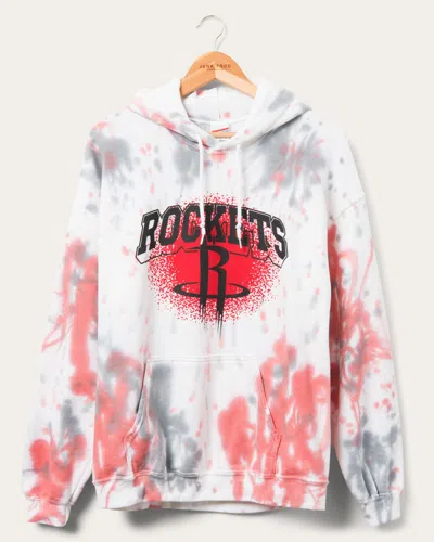 Junk Food Clothing Nba Houston Rockets Tie Dye Hoodie In White