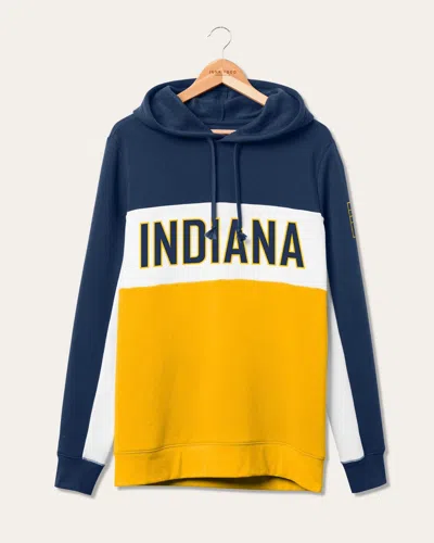 Junk Food Clothing Nba Indiana Pacers Colorblock Hoodie In Blue
