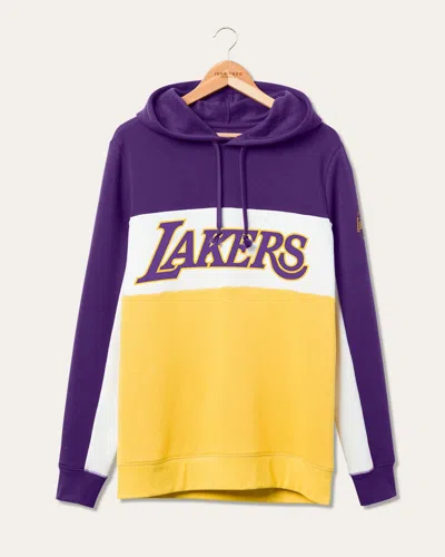 Junk Food Clothing Nba Los Angeles Lakers Colorblock Hoodie In Purple