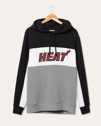 Junk Food Clothing Nba Miami Heat Colorblock Hoodie In Black
