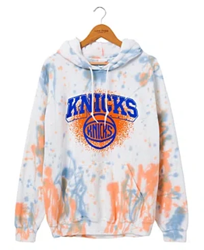 Junk Food Clothing Nba New York Knicks Tie Dye Hoodie In Liberty/orange