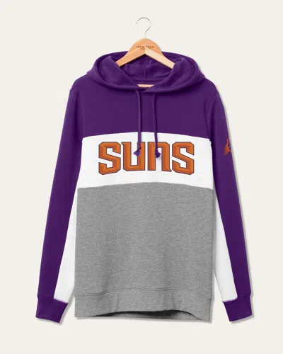 Junk Food Clothing Nba Phoenix Suns Colorblock Hoodie In Grey