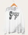 Junk Food Clothing Nba San Antonio Spurs Tie Dye Flea Market Long Sleeve Tee In White