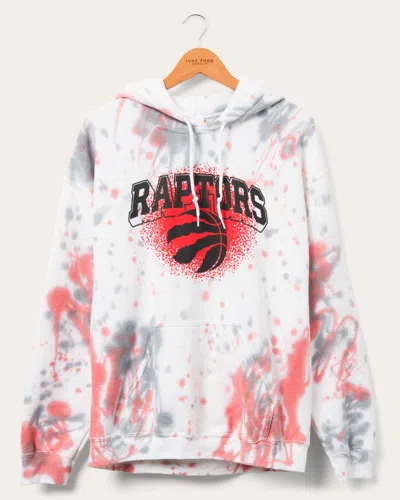 Junk Food Clothing Nba Toronto Raptors Tie Dye Hoodie In White
