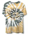 Junk Food Clothing Nfl Green Bay Packers Football Tie Dye Tee In Tie Dye