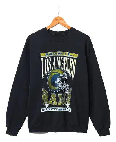 Junk Food Clothing Rams Helmet Flea Market Crew Sweatshirt In Black