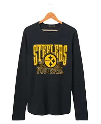 Junk Food Clothing Steelers Classic Thermal Tee In True Black