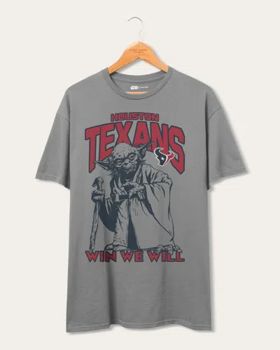 Junk Food Clothing Texans Star Wars Yoda Win We Will Fan Tee In Purple