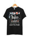 Junk Food Clothing The Beatles First U. S. Tour Flea Market Tee In Black