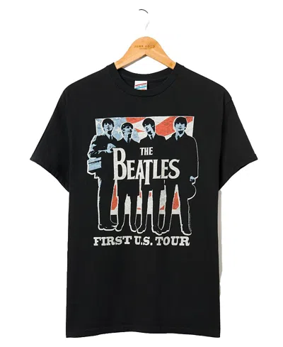 Junk Food Clothing The Beatles First U. S. Tour Flea Market Tee In Black