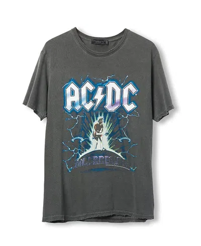 Junk Food Clothing Unisex Ac/dc Ballbreaker Vintage Tee In Gray