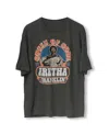 Junk Food Clothing Unisex Aretha Franklin Queen Of Soul Oversized Tee In Black