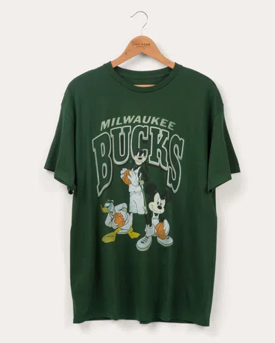 Junk Food Clothing Unisex Bucks Team Mickey Squad Tee In Green