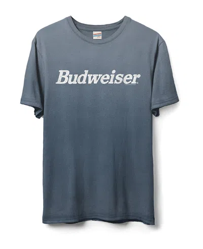 Junk Food Clothing Unisex Budweiser Logo Flea Market Tee In Blue Dusk