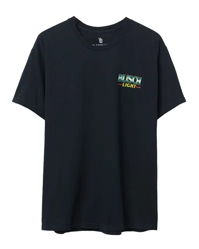 Junk Food Clothing Unisex Busch Light Stain Glass Flea Market Tee In Black