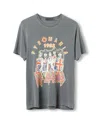 Junk Food Clothing Unisex Def Leppard Pyromania Vintage Tee In Gray