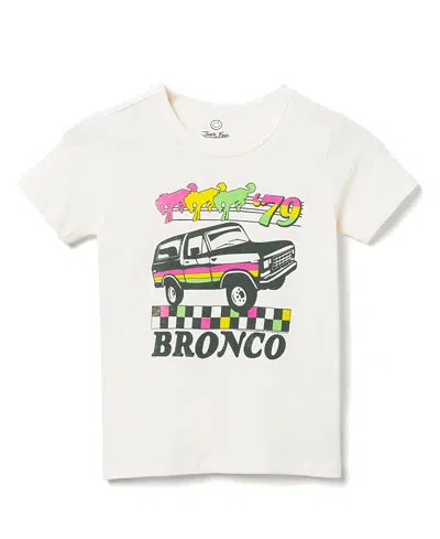 Junk Food Clothing Unisex Ford Bronco '79 Tee - Little Kid, Big Kid In White
