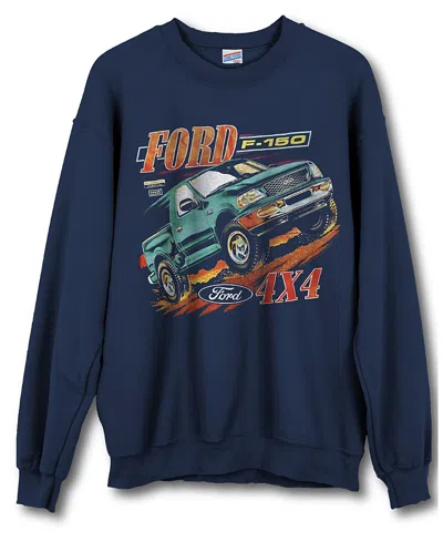 Junk Food Clothing Unisex Ford F-150 4x4 Flea Market Fleece Sweatshirt In Navy