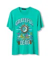 Junk Food Clothing Unisex Grateful Dead Los Angeles Vintage Tee In Green