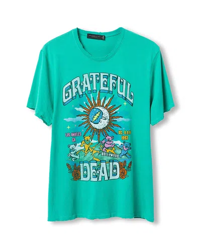 Junk Food Clothing Unisex Grateful Dead Los Angeles Vintage Tee In Green