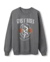 Junk Food Clothing Unisex Guns N' Roses Sweet Child O' Mine Flea Market Fleece Sweatshirts In Gray