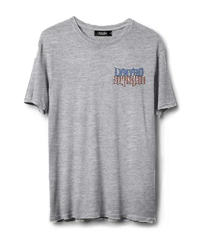 Junk Food Clothing Unisex Lynyrd Skynyrd Rock N Roll Eagle Vintage Tee In Gray